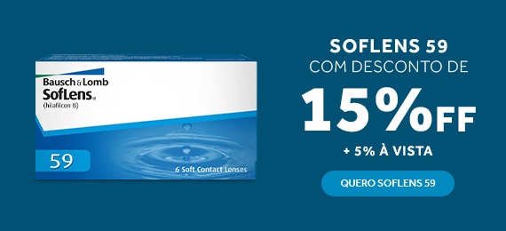 Soflens 59 com 15% de desconto